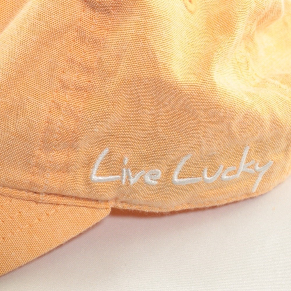 Black Clover LIVE LUCKY‎ TOP GOLF Hat Cap Orange Adjustable Cotton Breathable - Picture 3 of 10